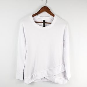Yogalicious Super Soft Pullover Knit White Sweater